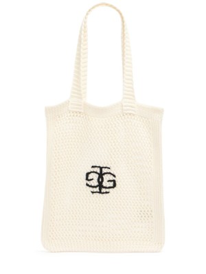 St. Tropez logo钩织托特包